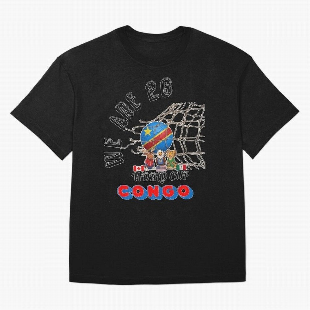 World cup 26 - Congo Classic T-Shirt Honor Football Greatness during Global Football Passion for FIFA World Cup 2026 USA Canada Mexico, Inspired by Cristiano Ronaldo, Haaland and CR7, Portugal, Football Festival Excitement, Trophy Ambitions,