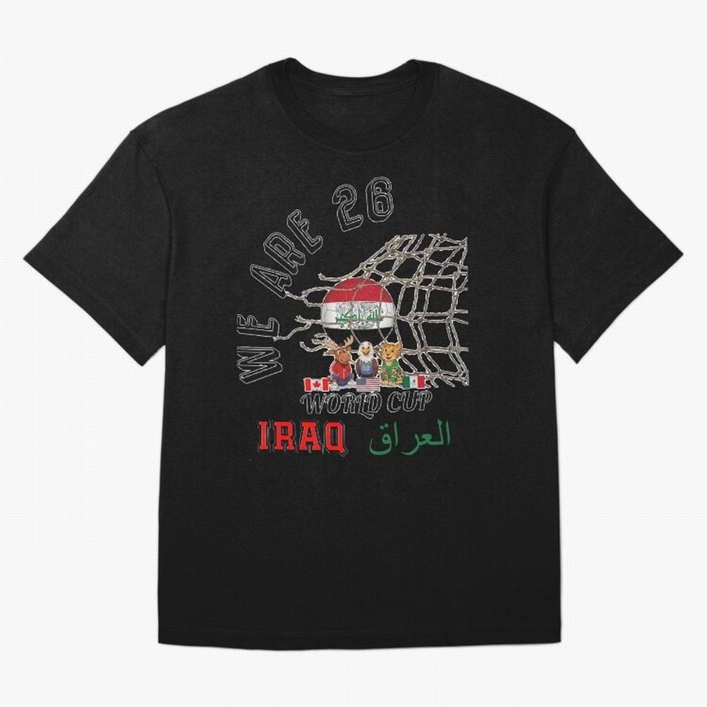 World cup 26 - Iraq Classic T-Shirt Show Passion for the Stars of Match Day Hype around FIFA World Cup 2026, Cristiano Ronaldo, Haaland and CR7, Germany, Worldwide Fan Energy, Dramatic Goals, Stadium Lights and Championship Celebrations; Ideal for