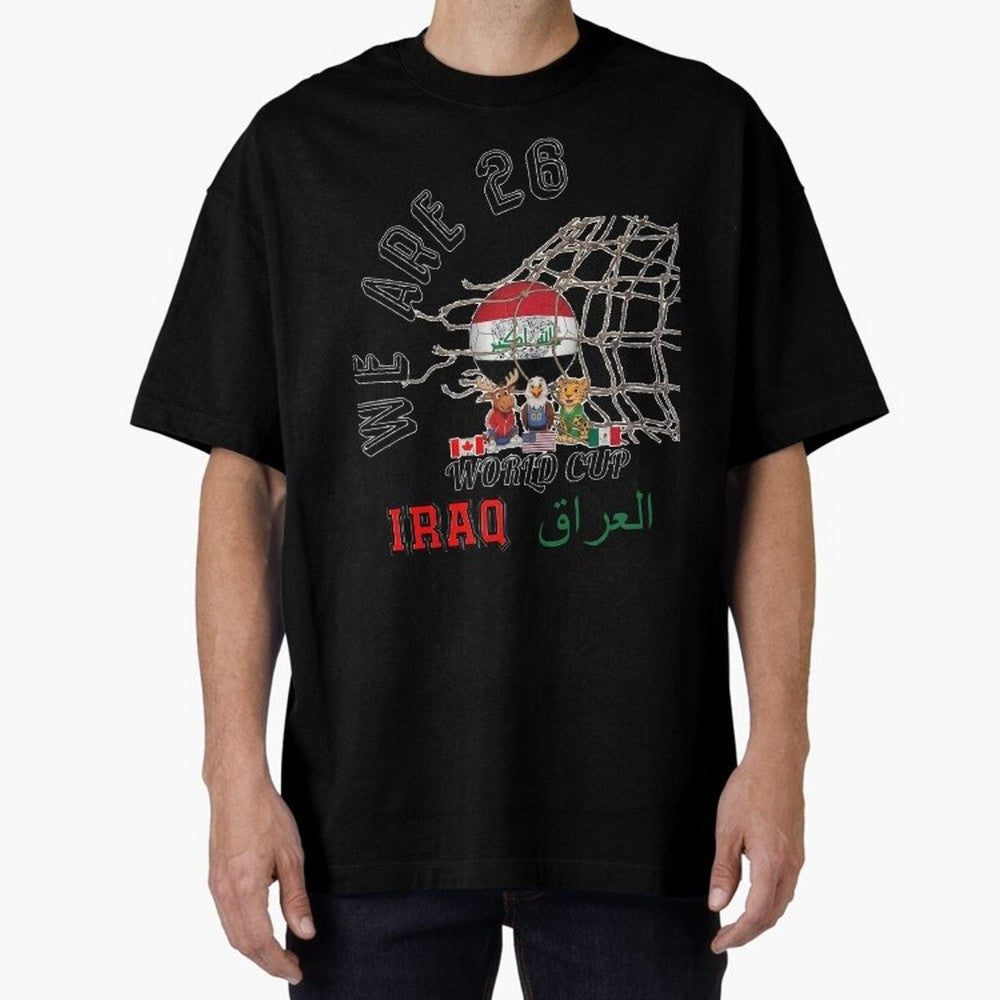 World cup 26 - Iraq Classic T-Shirt Show Passion for the Stars of Match Day Hype around FIFA World Cup 2026, Cristiano Ronaldo, Haaland and CR7, Germany, Worldwide Fan Energy, Dramatic Goals, Stadium Lights and Championship Celebrations; Ideal for
