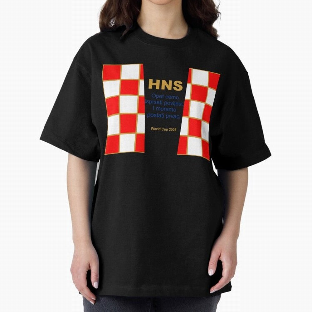 Croatia jersey with motto gold Classic T-Shirt Wear the Spirit of Match Day Hype around FIFA World Cup 2026 Group Stage, Messi and Cristiano Ronaldo, England, France and Netherlands, Game Day Rituals, Football Legends, Country Pride and the Road to