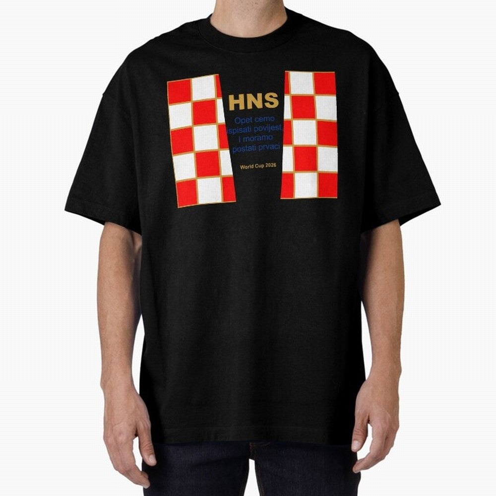 Croatia jersey with motto gold Classic T-Shirt Wear the Spirit of Match Day Hype around FIFA World Cup 2026 Group Stage, Messi and Cristiano Ronaldo, England, France and Netherlands, Game Day Rituals, Football Legends, Country Pride and the Road to