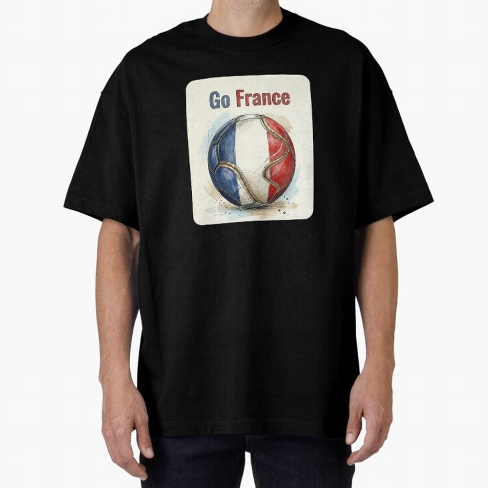 Go France Soccer Ball Flag | French Football Fan Graphic Tee Classic T-Shirt Show Up for the Glory of Global Football Passion for FIFA World Cup 2026, Capturing Neymar, Spain and Netherlands, Match Day Excitement, Supporter Culture, Golden Goals