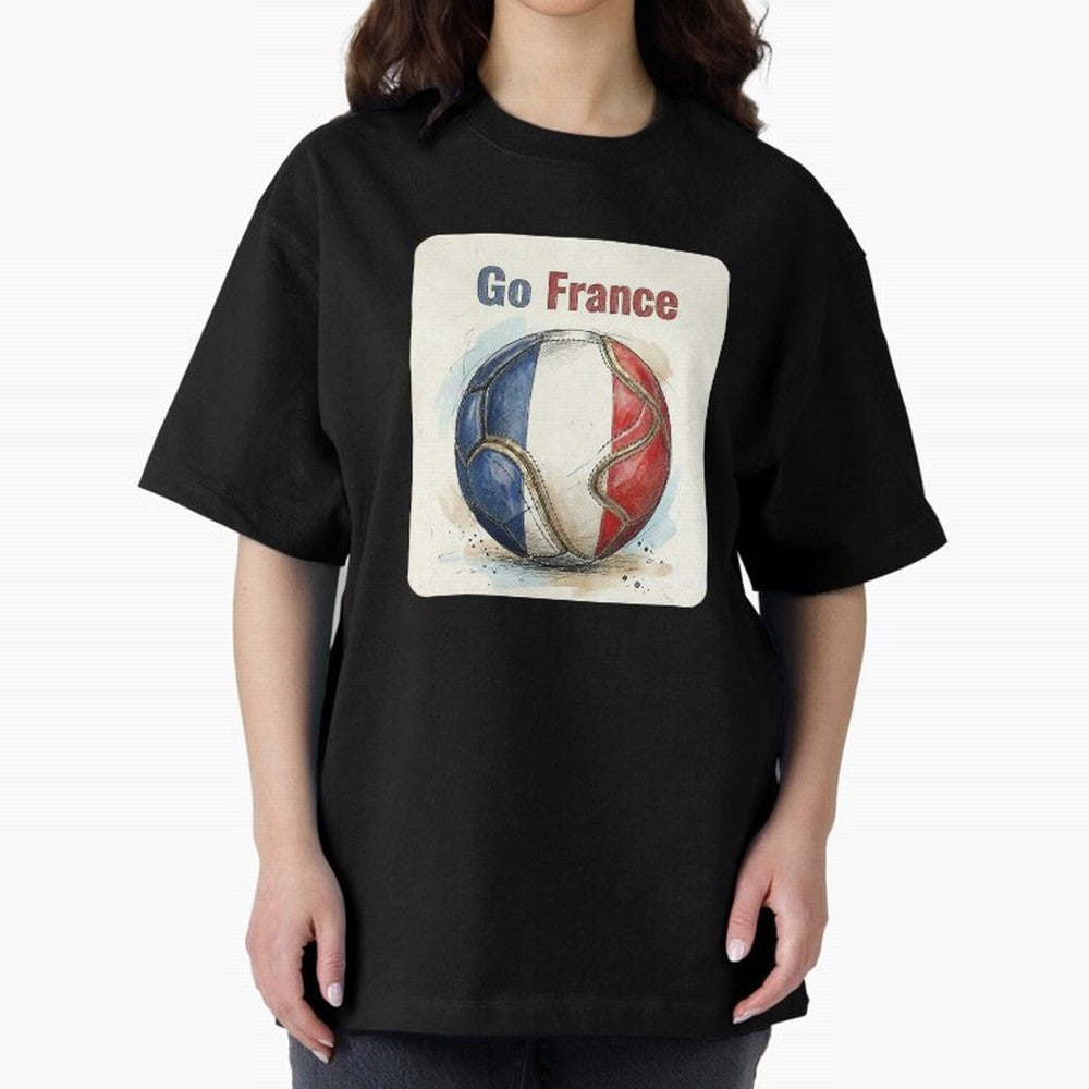 Go France Soccer Ball Flag | French Football Fan Graphic Tee Classic T-Shirt Show Up for the Glory of Global Football Passion for FIFA World Cup 2026, Capturing Neymar, Spain and Netherlands, Match Day Excitement, Supporter Culture, Golden Goals