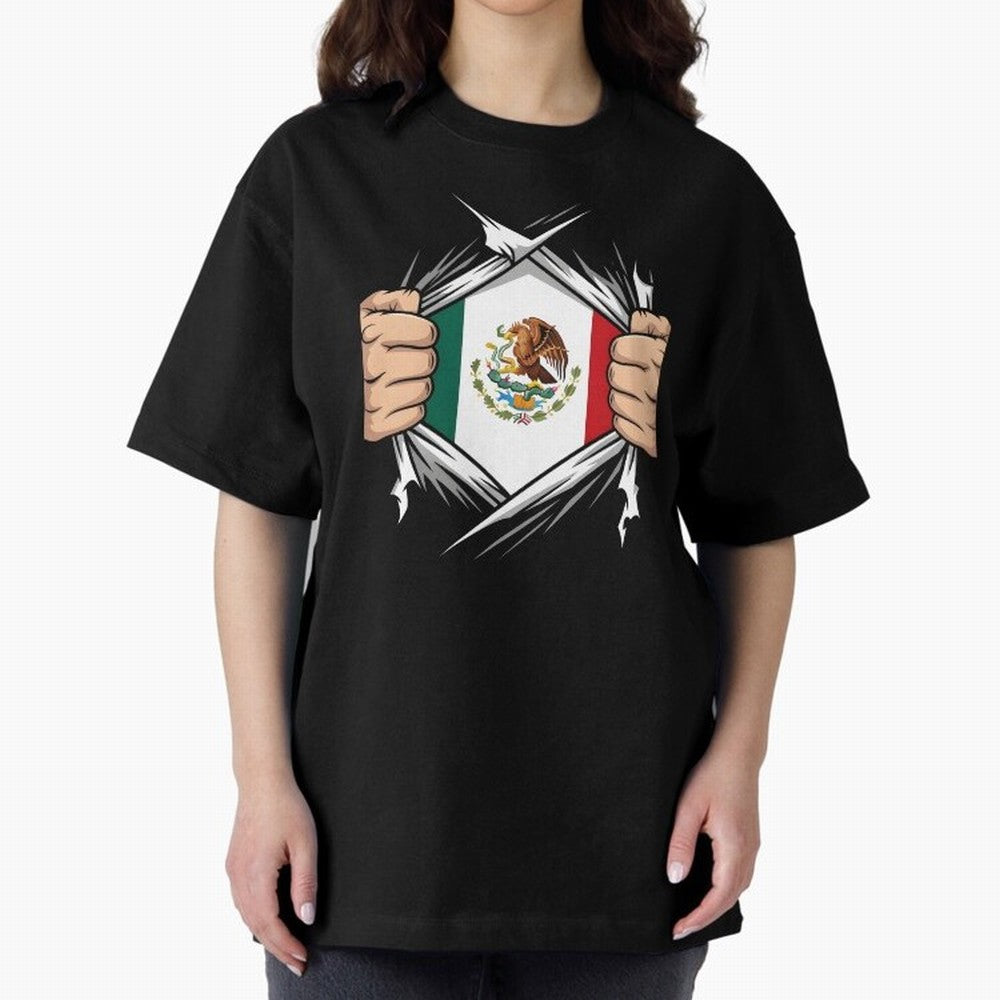 Mexico Flag Ripped Shirt Football Fan Classic T-Shirt Celebrate the Magic of FIFA World Cup 2026 with Mbappe and Neymar, France and Portugal Energy, Stadium Memories, Football Loyalty, International Chants and Championship Tradition; Perfect for