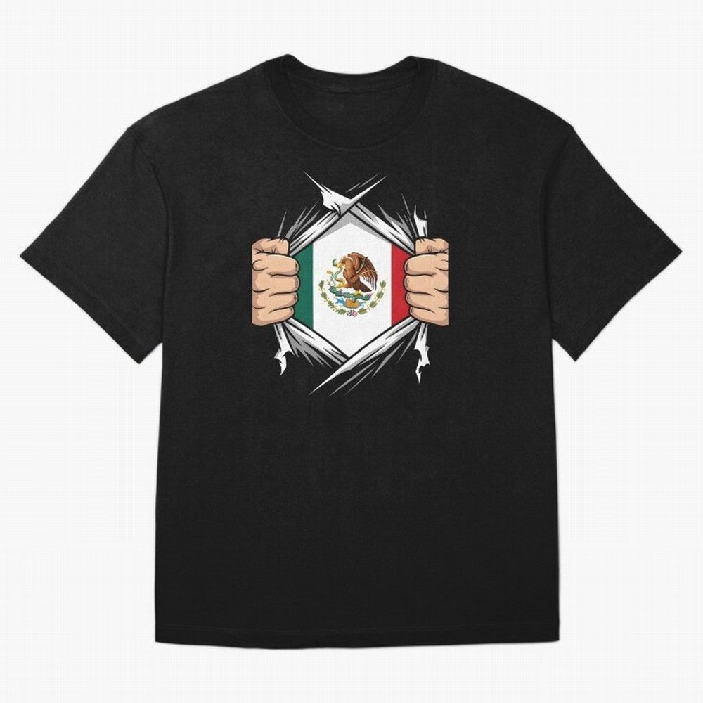 Mexico Flag Ripped Shirt Football Fan Classic T-Shirt Celebrate the Magic of FIFA World Cup 2026 with Mbappe and Neymar, France and Portugal Energy, Stadium Memories, Football Loyalty, International Chants and Championship Tradition; Perfect for