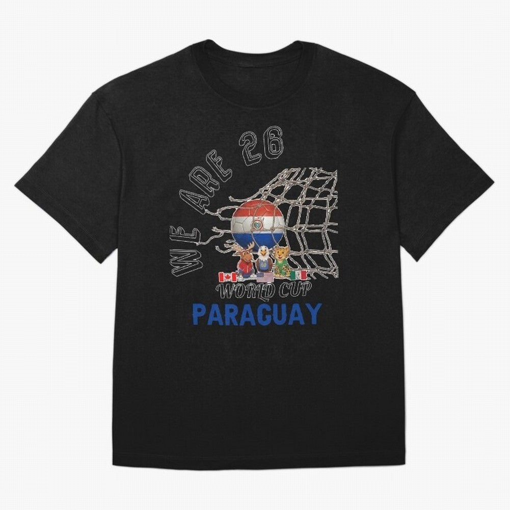 World cup 26 - Paraguay Classic T-Shirt Celebrate Fan Favorites in FIFA World Cup 2026 for Fans of CR7 and Messi and England, Bringing Championship Spirit, Famous Goals, Roaring Crowds and International Football Unity; Great for Watch Parties,