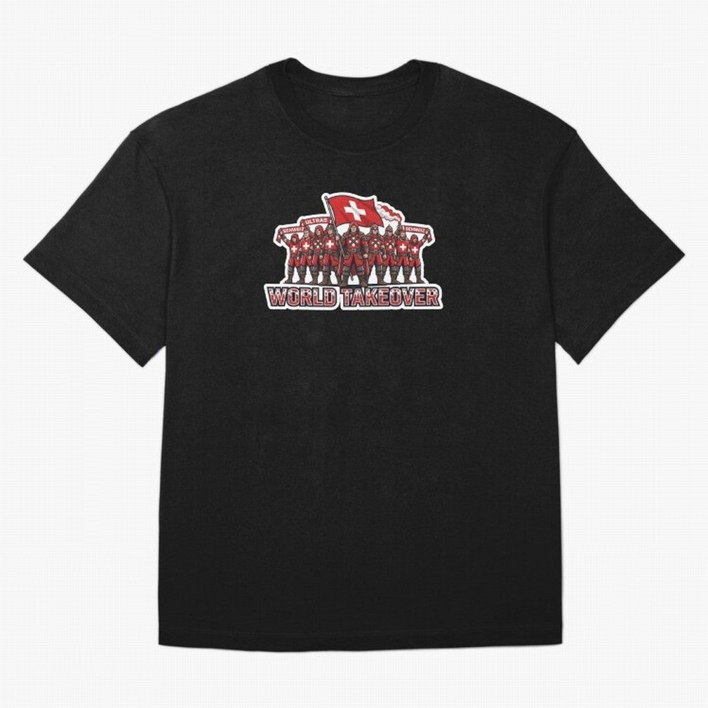 Switzerland Soccer Fans Power Rise Sticker 2026 Football Supporters Classic T-Shirt Support Iconic Players in FIFA World Cup 2026 USA Canada Mexico Spirit, Built around Brazil, Portugal and Argentina, Messi, CR7 and Mbappe, Match Day Excitement,