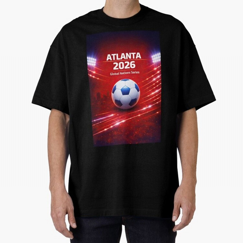 Atlanta Global Nations Series 2026 - Soccer aka Football Classic T-Shirt Show Match Day Excitement for the FIFA World Cup 2026 Journey through Haaland and Mbappe Highlights, Spain Pride, Stadium Chants, National Pride, Trophy Dreams and