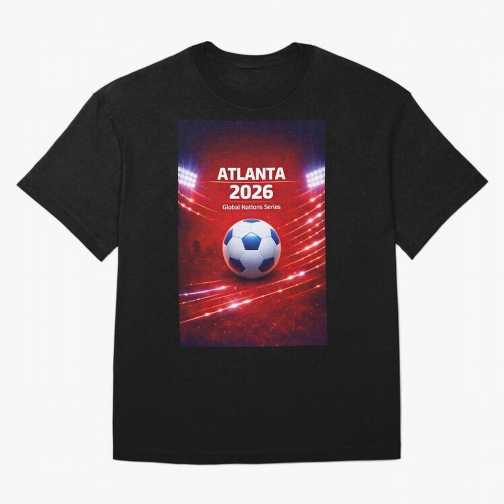 Atlanta Global Nations Series 2026 - Soccer aka Football Classic T-Shirt Show Match Day Excitement for the FIFA World Cup 2026 Journey through Haaland and Mbappe Highlights, Spain Pride, Stadium Chants, National Pride, Trophy Dreams and