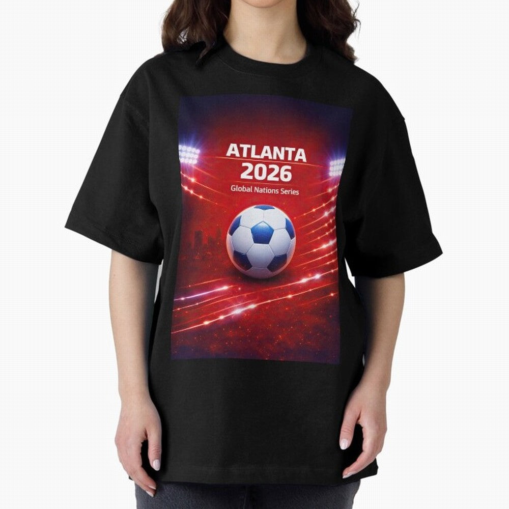 Atlanta Global Nations Series 2026 - Soccer aka Football Classic T-Shirt Show Match Day Excitement for the FIFA World Cup 2026 Journey through Haaland and Mbappe Highlights, Spain Pride, Stadium Chants, National Pride, Trophy Dreams and
