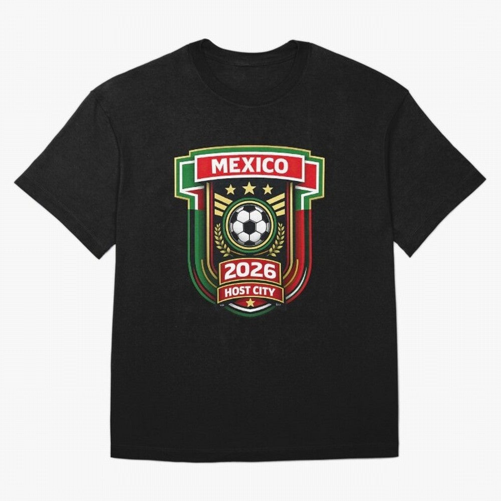 Mexico 2026 World Cup Host City Logo Classic T-Shirt Build FIFA World Cup 2026 Group Stage Spirit, Connected to France and Portugal, CR7, Football Festival Excitement, Trophy Ambitions, Country Rivalries and Star Player Buzz; Ideal for Fans Who