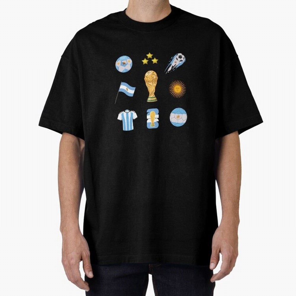 Argentina World Cup Champion 2026 Classic T-Shirt Bring Bold Fan Energy to the FIFA World Cup 2026 Group Stage Journey through Neymar, Haaland and Cristiano Ronaldo Highlights, Argentina and Brazil Pride, Stadium Memories, Football Loyalty,