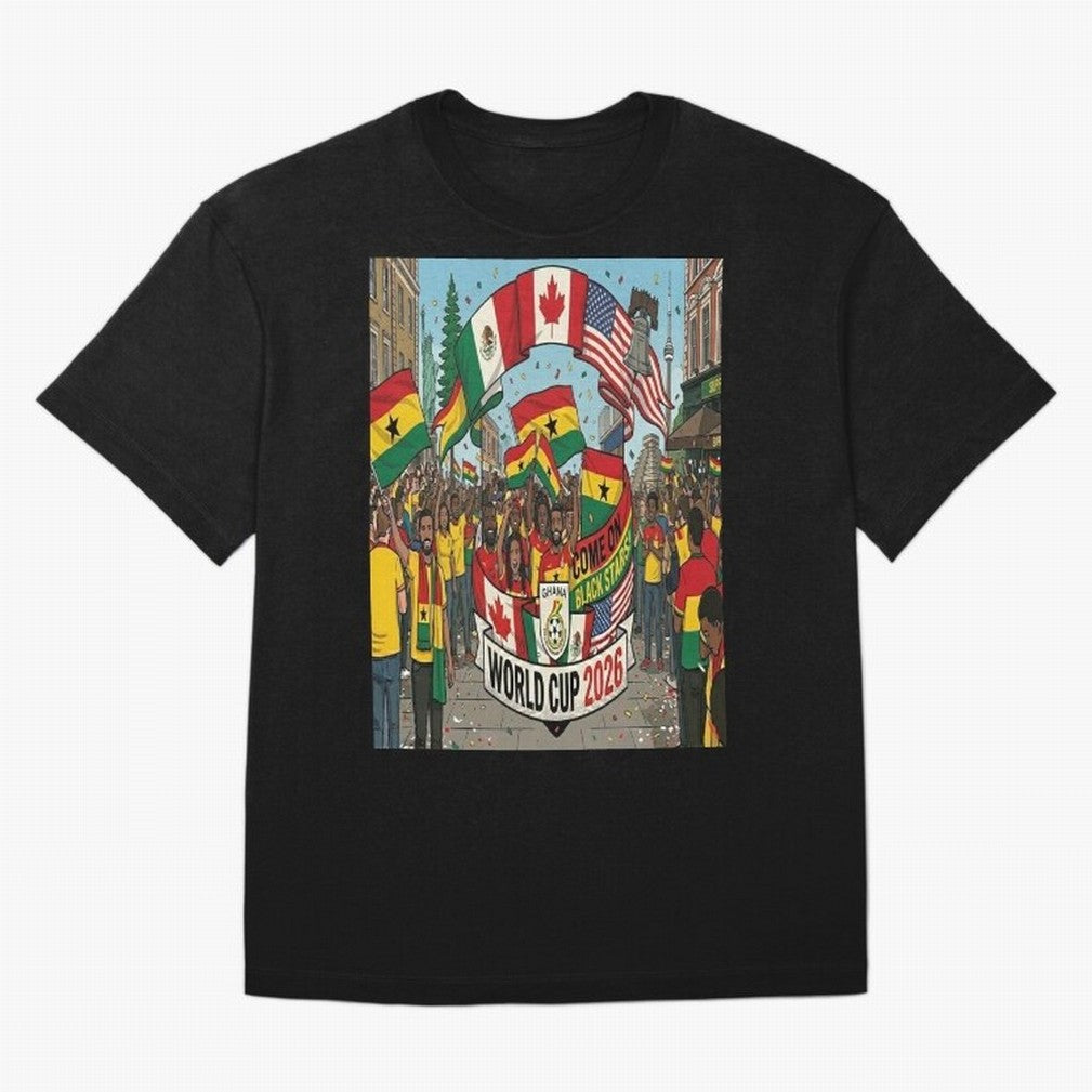 Ghana World Cup 2026 Classic T-Shirt Capture the FIFA World Cup 2026 USA Canada Mexico Journey through Messi, Neymar and Mbappe Highlights, Portugal, Spain and Germany Pride, Fan Favorite Moments, National Team Passion, Big Match Drama and Soccer