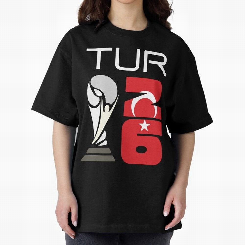 Turkey 2026 Soccer World Cup Trophy Turkish Flag Design Classic T-Shirt Celebrate the Stars of FIFA World Cup 2026 with Cristiano Ronaldo, Haaland and CR7, Portugal Energy, Sports Nostalgia, International Competition, Famous Players and