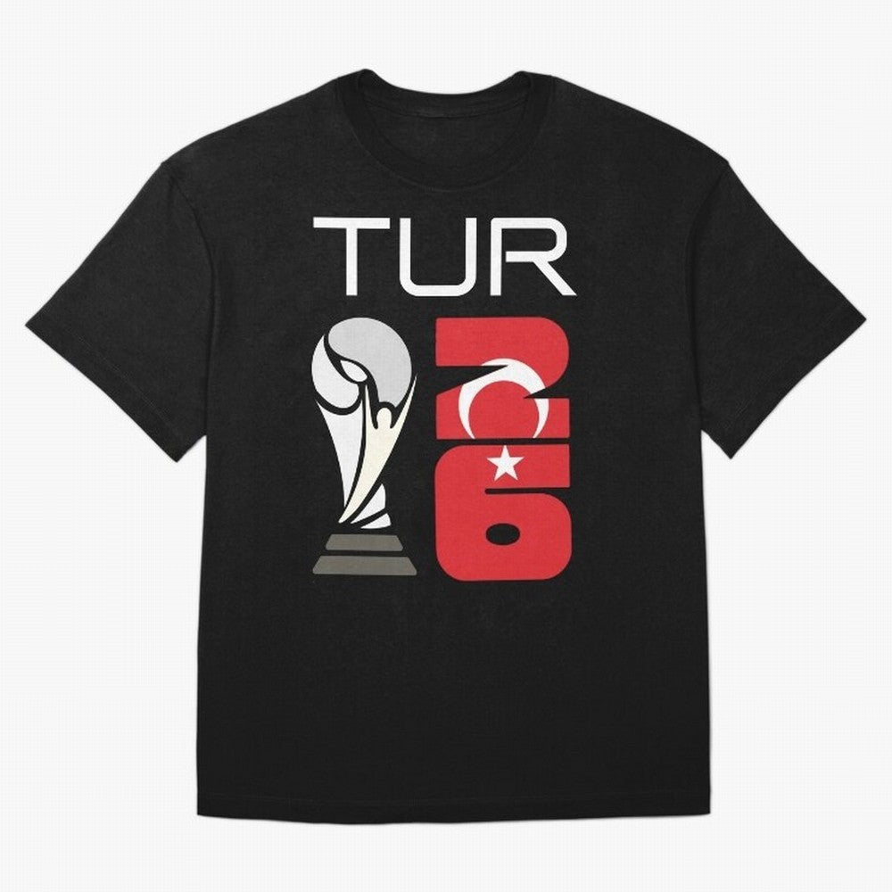 Turkey 2026 Soccer World Cup Trophy Turkish Flag Design Classic T-Shirt Celebrate the Stars of FIFA World Cup 2026 with Cristiano Ronaldo, Haaland and CR7, Portugal Energy, Sports Nostalgia, International Competition, Famous Players and