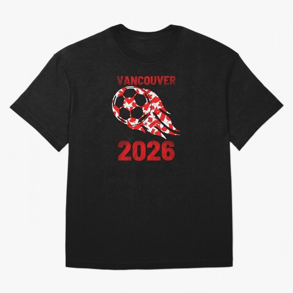 Vancouver Canada 2026 World Cup Soccer #8 Classic T-Shirt Bring Bold Fan Energy to FIFA World Cup 2026 for Fans of Neymar and Argentina, France and Brazil, Bringing Stadium Memories, Football Loyalty, International Chants and Championship
