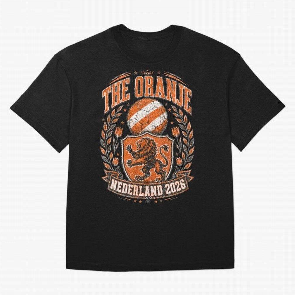 The Oranje Nederland 2026 World Cup Soccer T-Shirt Classic T-Shirt Make Your Look Match the FIFA World Cup 2026 USA Canada Mexico Journey through Cristiano Ronaldo Highlights, England and Germany Pride, Vintage Soccer Flavor, Modern Football Stars,