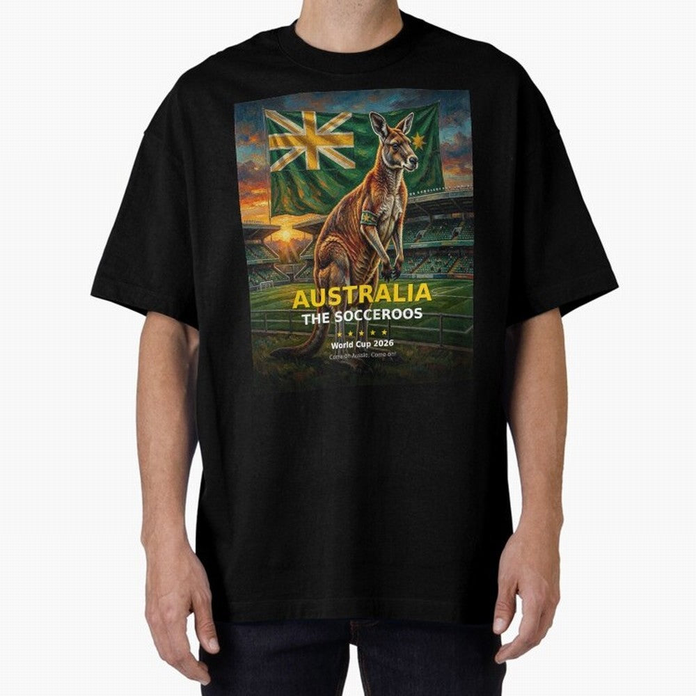 Australia Socceroos - World Cup 2026 Soccer Fan Tee Classic T-Shirt Represent Global Football Passion for FIFA World Cup 2026 USA Canada Mexico, Capturing Neymar, England, France and Netherlands, Soccer Culture, Superstar Moments, National Team