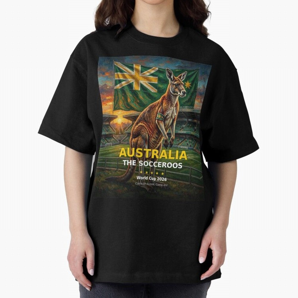 Australia Socceroos - World Cup 2026 Soccer Fan Tee Classic T-Shirt Represent Global Football Passion for FIFA World Cup 2026 USA Canada Mexico, Capturing Neymar, England, France and Netherlands, Soccer Culture, Superstar Moments, National Team
