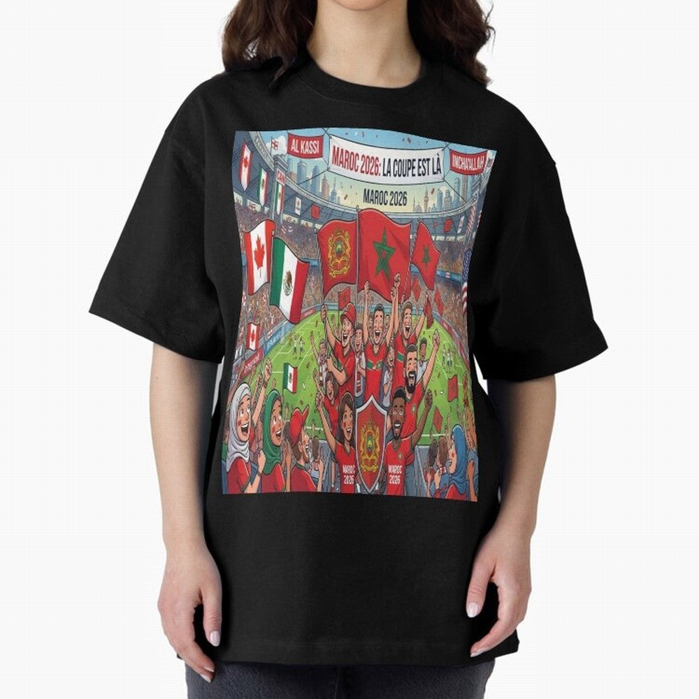 Morocco World Cup 2026 - Stadium Classic T-Shirt Upgrade Match Day Hype around FIFA World Cup 2026 USA Canada Mexico, Messi, CR7 and Mbappe, Spain, Stadium Memories, Football Loyalty, International Chants and Championship Tradition; Made for Die