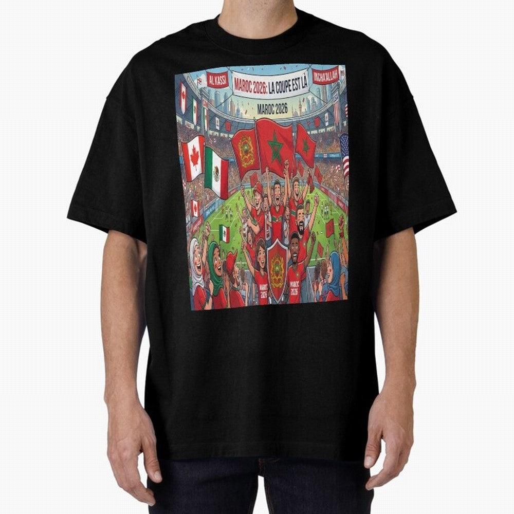 Morocco World Cup 2026 - Stadium Classic T-Shirt Upgrade Match Day Hype around FIFA World Cup 2026 USA Canada Mexico, Messi, CR7 and Mbappe, Spain, Stadium Memories, Football Loyalty, International Chants and Championship Tradition; Made for Die