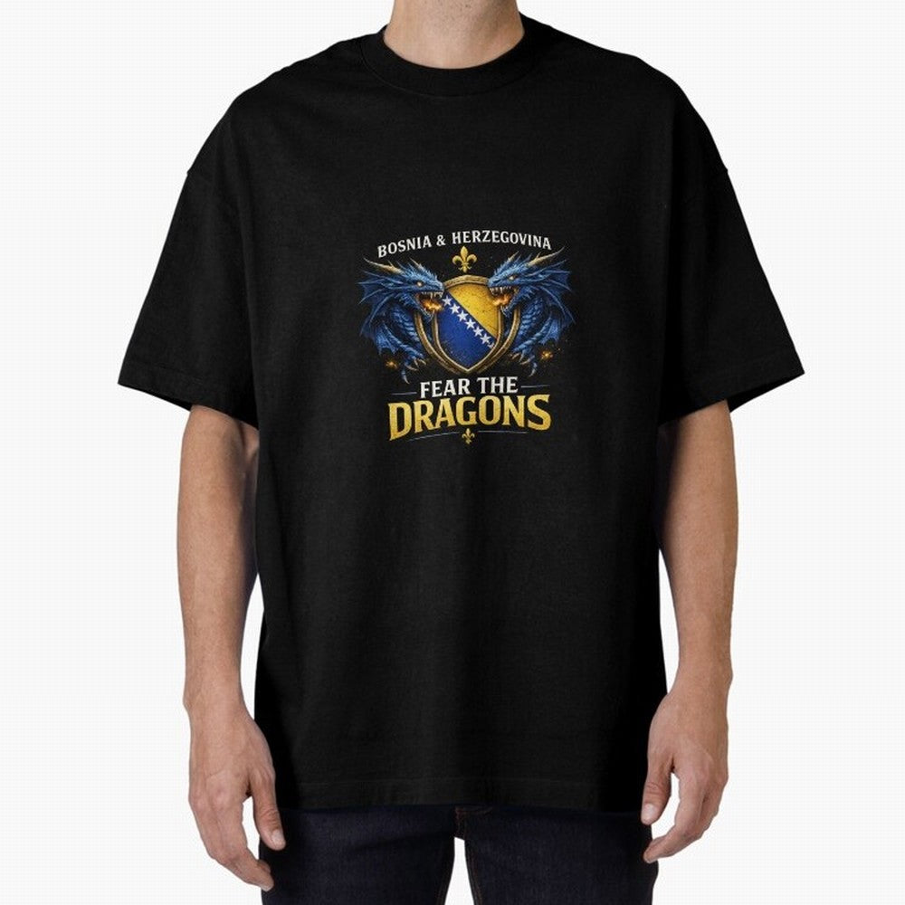 Fear the Dragons ¨C Bosnia Zmajevi Football Shirt | Bosnia & Herzegovina Fans Design Classic T-Shirt Make Every Kick Count in FIFA World Cup 2026 Made for Cristiano Ronaldo, Haaland and CR7, Spain Energy, Game Day Rituals, Football Legends, Country