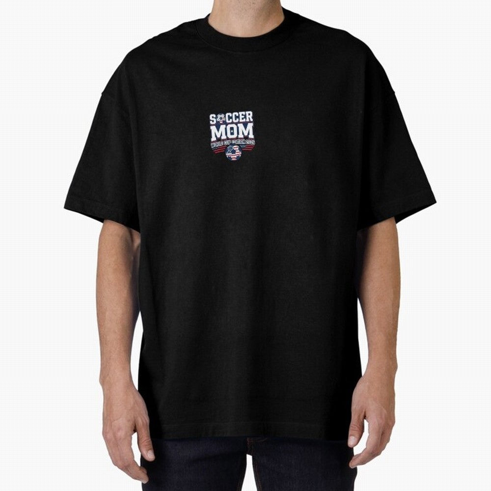 Soccer Mom World Cup Bold Text | 2026 Football Mom Classic T-Shirt Unlock FIFA World Cup 2026 USA Canada Mexico Spirit, Inspired by Netherlands, Mbappe and Neymar, Retro Football Energy, Iconic Rivalries, Trophy Chase Drama and Stadium Atmosphere;
