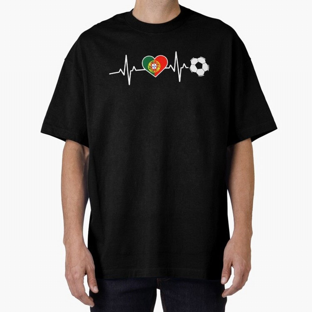 Portugal Football Heartbeat | Sele??o Das Quinas Soccer Fan Classic T-Shirt Celebrate the Road through FIFA World Cup 2026 USA Canada Mexico Made for Messi and Cristiano Ronaldo, England, France and Netherlands Energy, Soccer Culture, Superstar