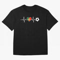 Portugal Football Heartbeat | Sele??o Das Quinas Soccer Fan Classic T-Shirt Celebrate the Road through FIFA World Cup 2026 USA Canada Mexico Made for Messi and Cristiano Ronaldo, England, France and Netherlands Energy, Soccer Culture, Superstar