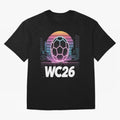 Retrofuturistic World Cup 2026 ¡ª Retro Sci-Fi Football Poster Classic T-Shirt Celebrate Football Heritage in Global Football Passion for FIFA World Cup 2026 USA Canada Mexico, Inspired by Neymar, England and Germany, Classic Soccer Heritage,