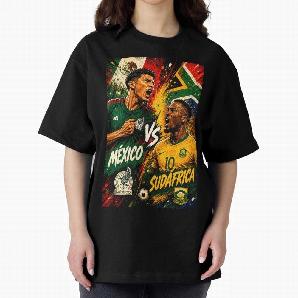 Mexico vs South Africa ¨C Group A FIFA World Cup 2026 | Retro Comic Football Jersey Classic T-Shirt Bring FIFA World Cup 2026 Centered on Messi, Neymar and Mbappe, Argentina, France and Brazil Energy, Global Supporter Spirit, Legendary Goals,