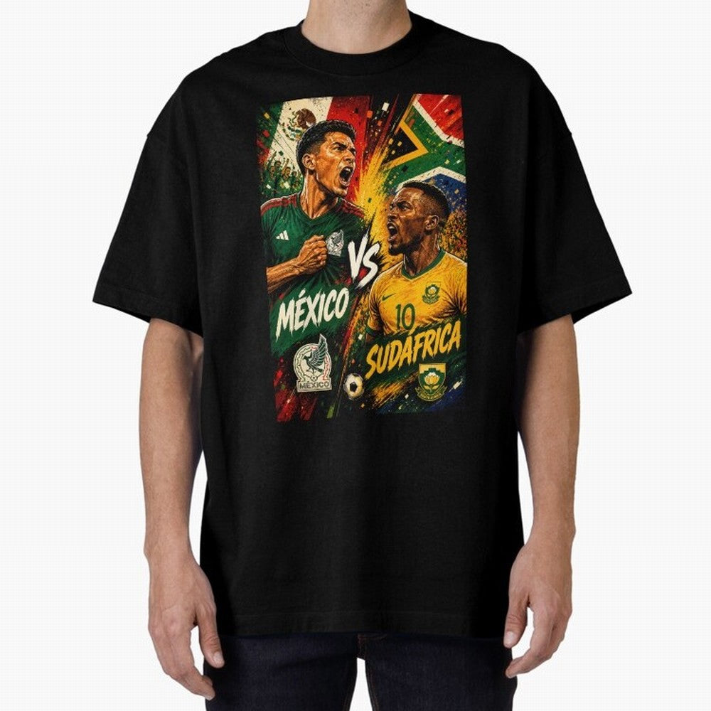 Mexico vs South Africa ¨C Group A FIFA World Cup 2026 | Retro Comic Football Jersey Classic T-Shirt Bring FIFA World Cup 2026 Centered on Messi, Neymar and Mbappe, Argentina, France and Brazil Energy, Global Supporter Spirit, Legendary Goals,