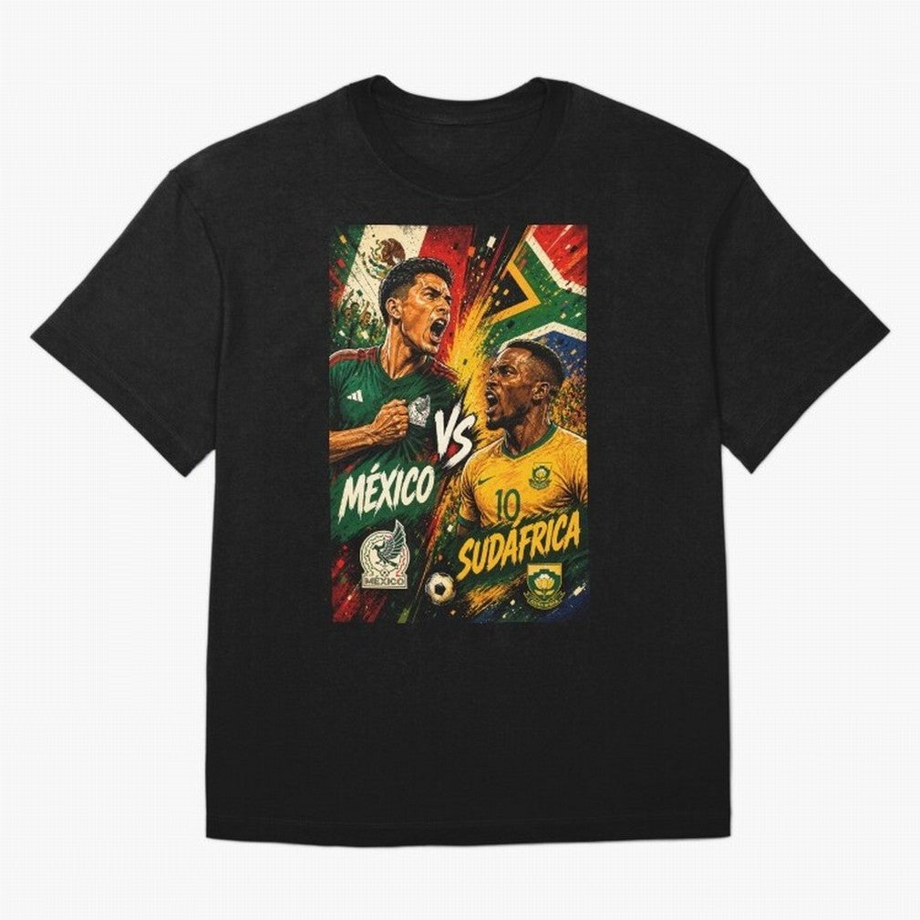 Mexico vs South Africa ¨C Group A FIFA World Cup 2026 | Retro Comic Football Jersey Classic T-Shirt Bring FIFA World Cup 2026 Centered on Messi, Neymar and Mbappe, Argentina, France and Brazil Energy, Global Supporter Spirit, Legendary Goals,