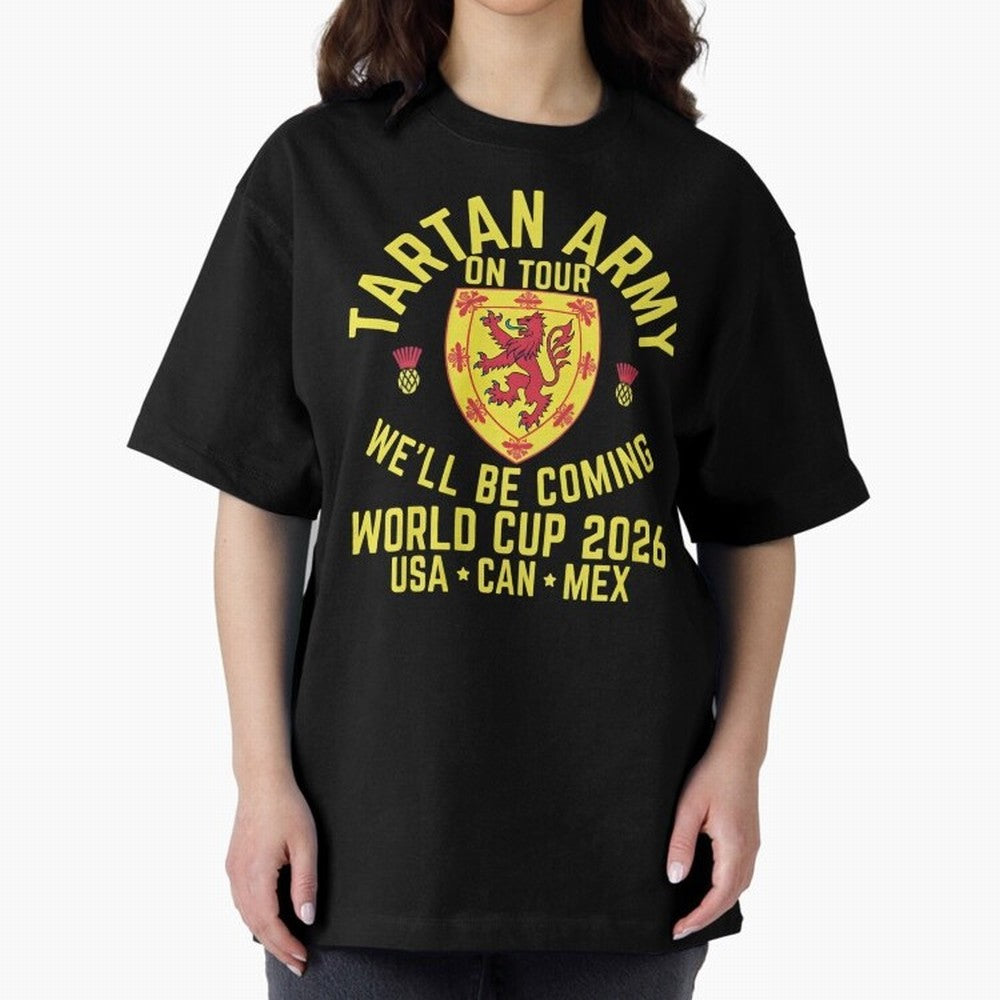 Tartan Army World Cup 2026 Scotland Tour Classic T-Shirt Enjoy the Biggest Football Party of the FIFA World Cup 2026 USA Canada Mexico Journey through Cristiano Ronaldo, Haaland and CR7 Highlights, Portugal, Spain and Germany Pride, Fan Favorite