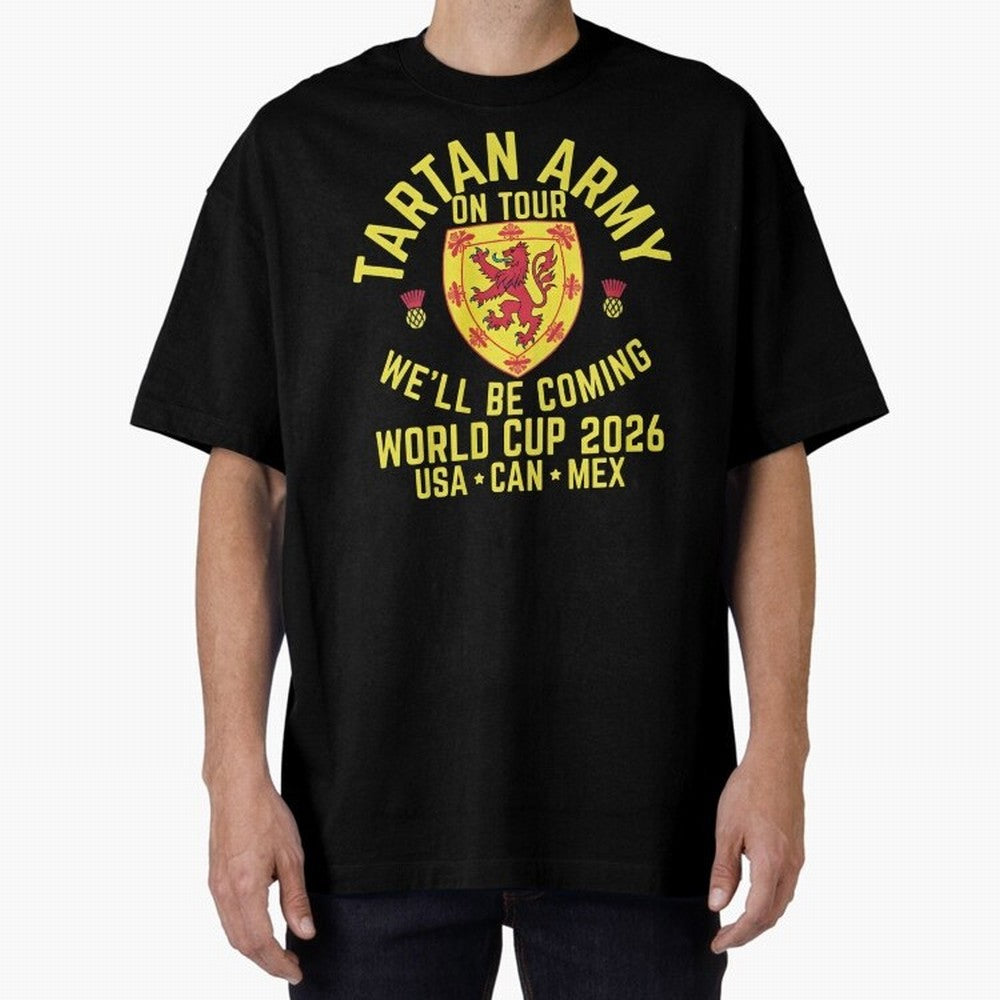 Tartan Army World Cup 2026 Scotland Tour Classic T-Shirt Enjoy the Biggest Football Party of the FIFA World Cup 2026 USA Canada Mexico Journey through Cristiano Ronaldo, Haaland and CR7 Highlights, Portugal, Spain and Germany Pride, Fan Favorite