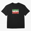 Iran Football World Cup Flag | Grunge Iranian Soccer Art Classic T-Shirt Remember Iconic Moments from Global Football Passion for FIFA World Cup 2026 Group Stage, Centered on CR7 and Messi, France and Portugal, Sports Nostalgia, International
