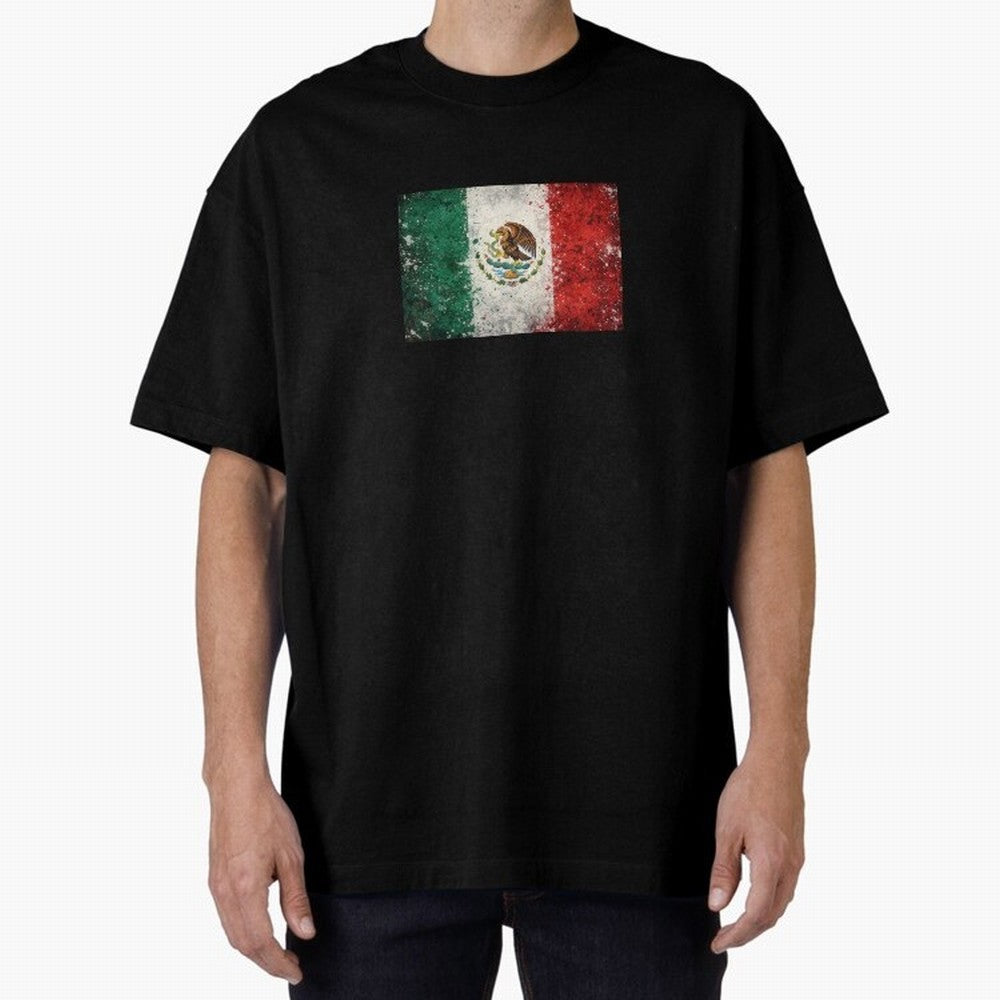 Mexico World Cup Flag ¨C Grunge Football Art Classic T-Shirt Keep Football History Alive during Match Day Hype around FIFA World Cup 2026, Messi, CR7 and Mbappe, France and Portugal, Match Day Excitement, Supporter Culture, Golden Goals and Global