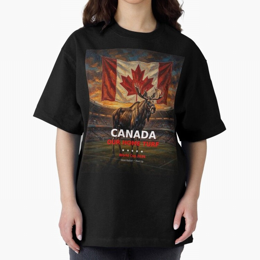 Canada Our Home Turf - World Cup 2026 Soccer Fan Tee Classic T-Shirt Remember FIFA World Cup 2026 Group Stage for Fans of Messi and Cristiano Ronaldo and England, France and Netherlands, Bringing Retro Football Energy, Iconic Rivalries, Trophy