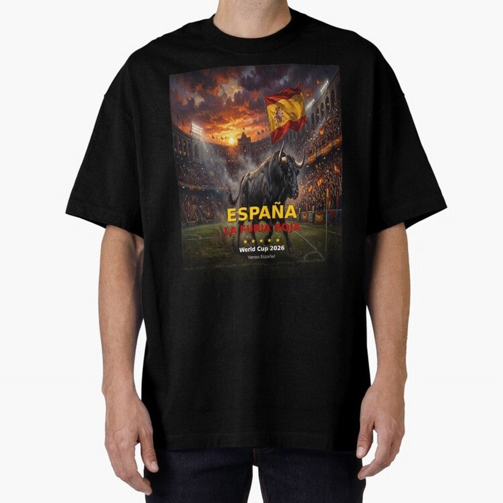 Espa?a La Furia Roja - World Cup 2026 Soccer Fan Tee Classic T-Shirt Treasure Global Football Passion for FIFA World Cup 2026 USA Canada Mexico, Built around Messi, Portugal, Spain and Germany, Football Passion, Legendary Performances, Festival