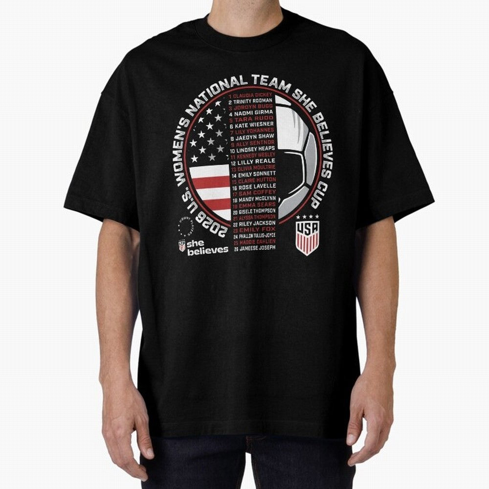She Believes Cup Champions U.S. Women¡¯s National Soccer Team 2026 Classic T-Shirt Back the Journey through FIFA World Cup 2026 for Fans of Messi, CR7 and Mbappe and Germany, Bringing Game Day Rituals, Football Legends, Country Pride and the Road