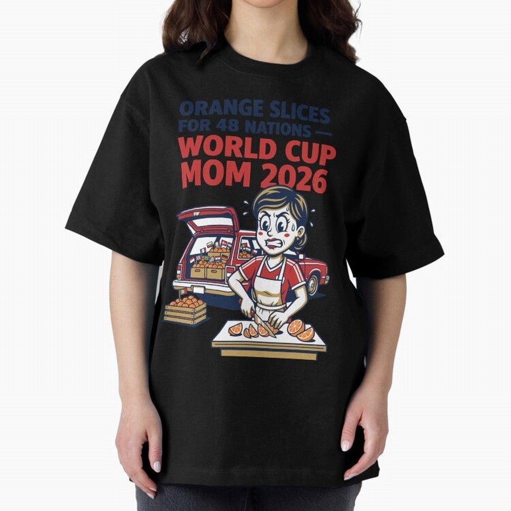 Orange Slices for 48 Nations World Cup Mom V1 Classic T-Shirt Show Match Day Excitement for FIFA World Cup 2026 Group Stage Spirit, Highlighting Argentina and Brazil, Messi, Neymar and Mbappe, Match Day Excitement, Supporter Culture, Golden Goals