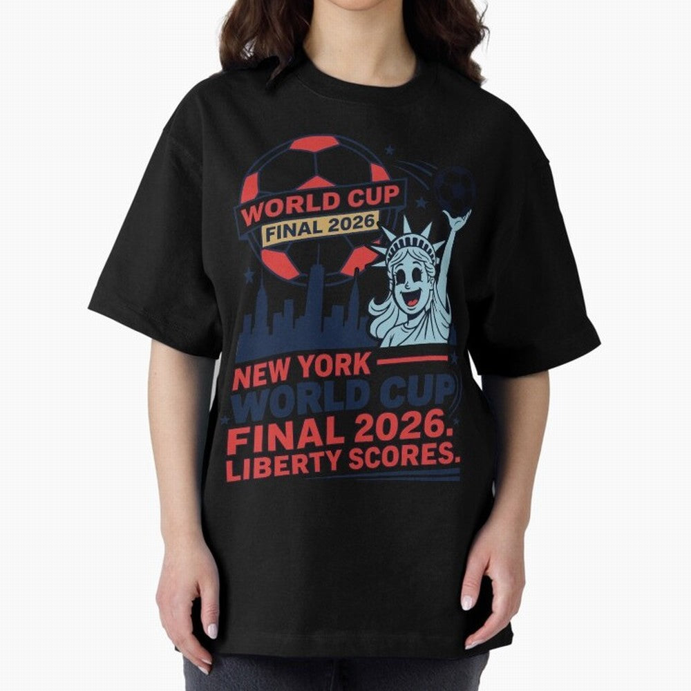 New York World Cup Final 2026 ¡ª Liberty Scores V1 Classic T-Shirt Bring Match Day Fire to the FIFA World Cup 2026 Group Stage Journey through Haaland Highlights, Brazil Pride, Soccer Culture, Superstar Moments, National Team Dreams and Competitive