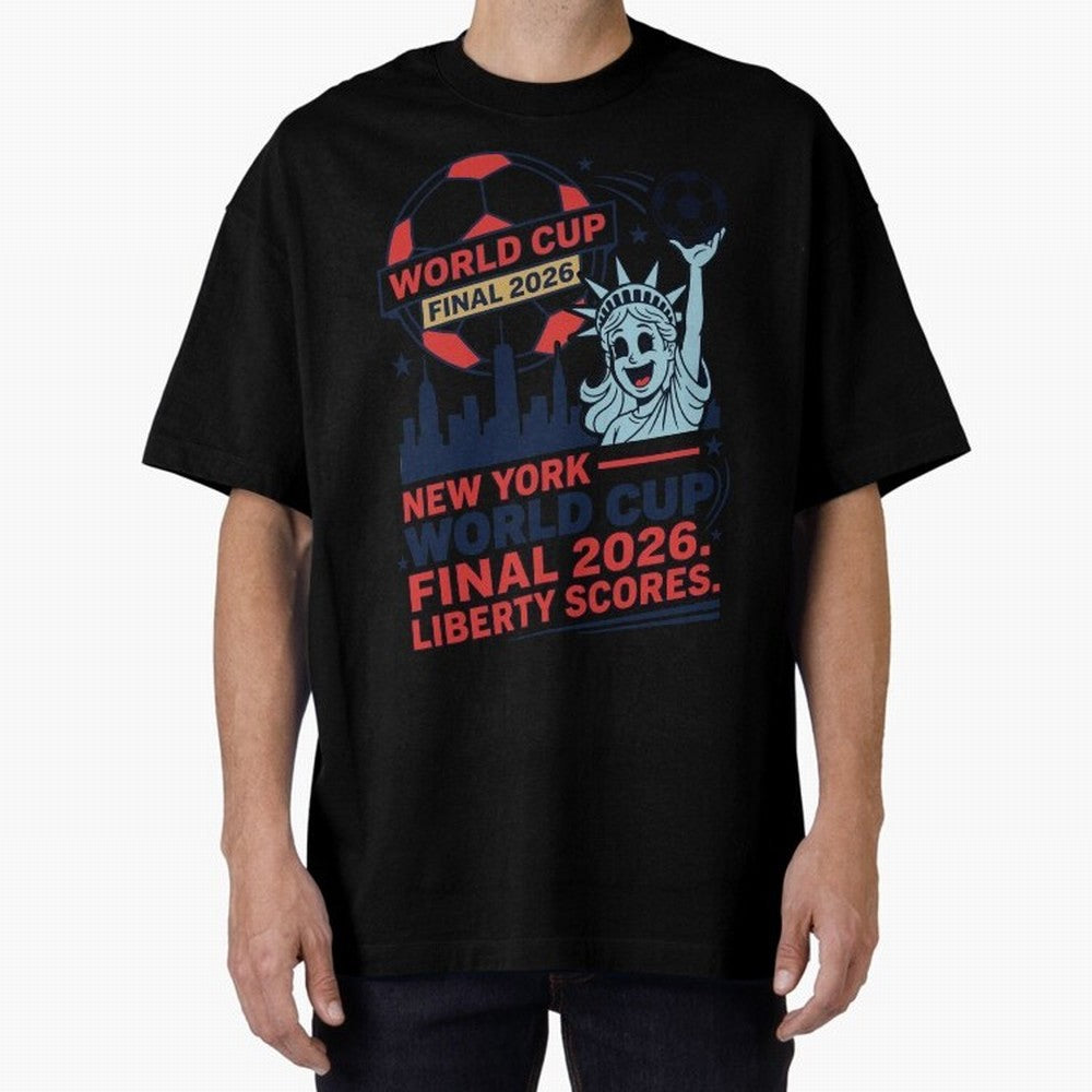 New York World Cup Final 2026 ¡ª Liberty Scores V1 Classic T-Shirt Bring Match Day Fire to the FIFA World Cup 2026 Group Stage Journey through Haaland Highlights, Brazil Pride, Soccer Culture, Superstar Moments, National Team Dreams and Competitive