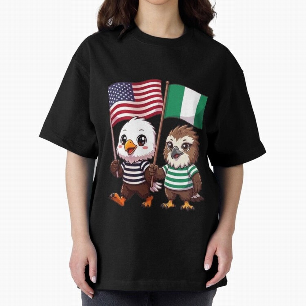 the American eagle and its friend the Nigerian eagle Classic T-Shirt Turn Football Passion into FIFA World Cup 2026 Spirit, Inspired by Netherlands, Messi, CR7 and Mbappe, Match Day Excitement, Supporter Culture, Golden Goals and Global Football