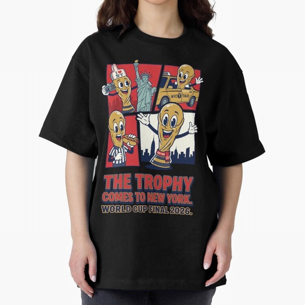 The Trophy Comes to New York ¡ª World Cup Final V1 Classic T-Shirt Fuel the FIFA World Cup 2026 Journey through Neymar Highlights, Brazil, Portugal and Argentina Pride, Sports Nostalgia, International Competition, Famous Players and Unforgettable