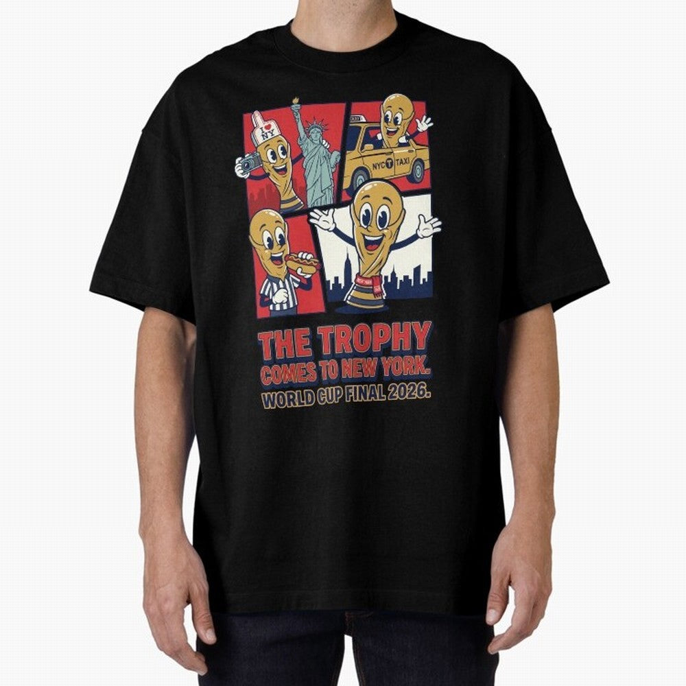 The Trophy Comes to New York ¡ª World Cup Final V1 Classic T-Shirt Fuel the FIFA World Cup 2026 Journey through Neymar Highlights, Brazil, Portugal and Argentina Pride, Sports Nostalgia, International Competition, Famous Players and Unforgettable