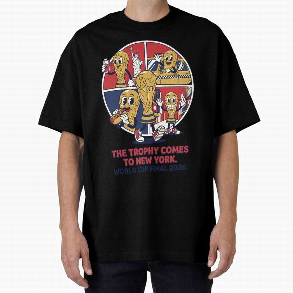 The Trophy Comes to New York ¡ª World Cup Final V2 Classic T-Shirt Get Ready for FIFA World Cup 2026 USA Canada Mexico Celebrating Mbappe, Portugal, Spain and Germany Energy, Soccer Culture, Superstar Moments, National Team Dreams and Competitive