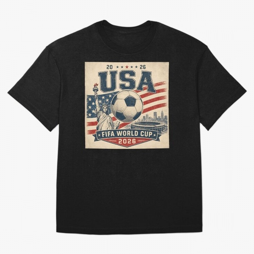 USA WORLD CUP 2026 Classic T-Shirt Show Match Day Excitement for FIFA World Cup 2026 USA Canada Mexico Spirit, Made for England and Germany, Messi, Championship Spirit, Famous Goals, Roaring Crowds and International Football Unity; Ideal for Fans