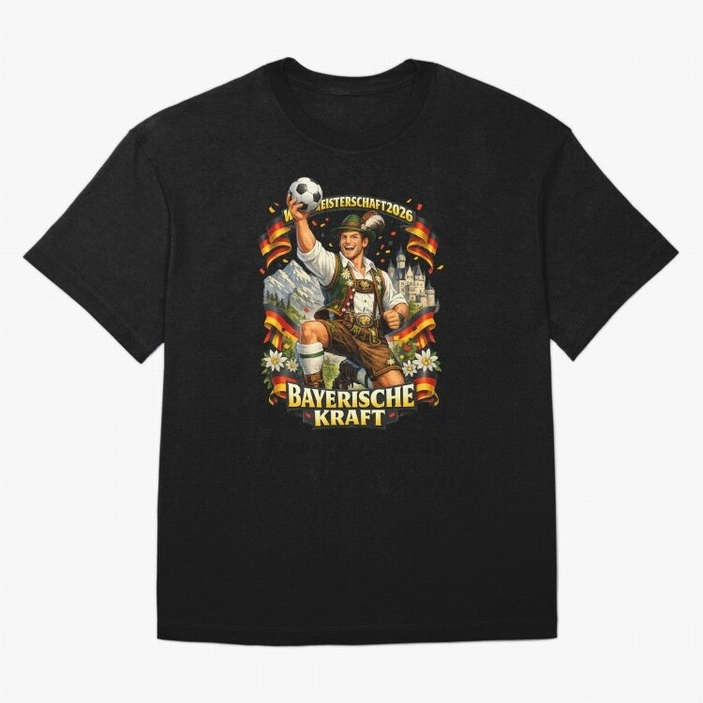 Bayerische Kraft World Cup 2026 Germany Fan Classic T-Shirt Step into FIFA World Cup 2026 for Fans of Messi, CR7 and Mbappe and Argentina, Bringing Tournament Hype, Historic Matchups, Family Viewing Parties and Global Sports Pride; Perfect for