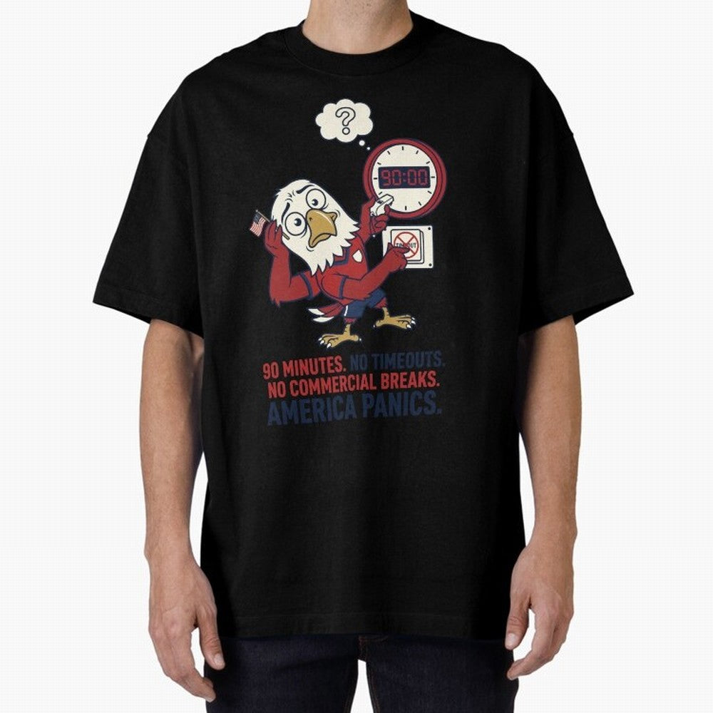 America Panics ¡ª No Timeouts No Commercials V1 Classic T-Shirt Keep the Legacy of FIFA World Cup 2026 Group Stage Spirit, Centered on Portugal, Cristiano Ronaldo, Haaland and CR7, Fan Favorite Moments, National Team Passion, Big Match Drama and